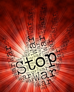 Stop War Means Caution Conflicts and Battle, Stuart Miles; freedigitalphotos.net